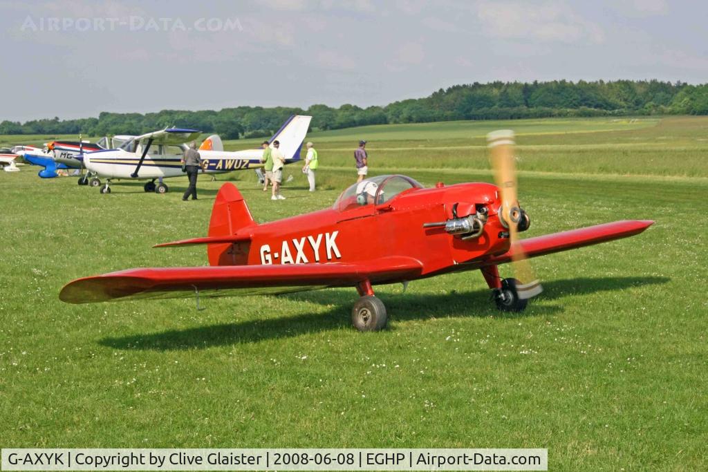 G-AXYK, 1971 Taylor JT-1 Monoplane C/N PFA 1409, In private hands since new.