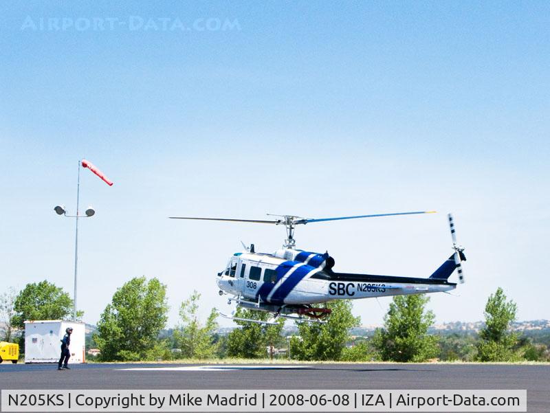 N205KS, 1967 Bell UH-1H-BF Iroquois C/N 9526, Landing Santa Ynez