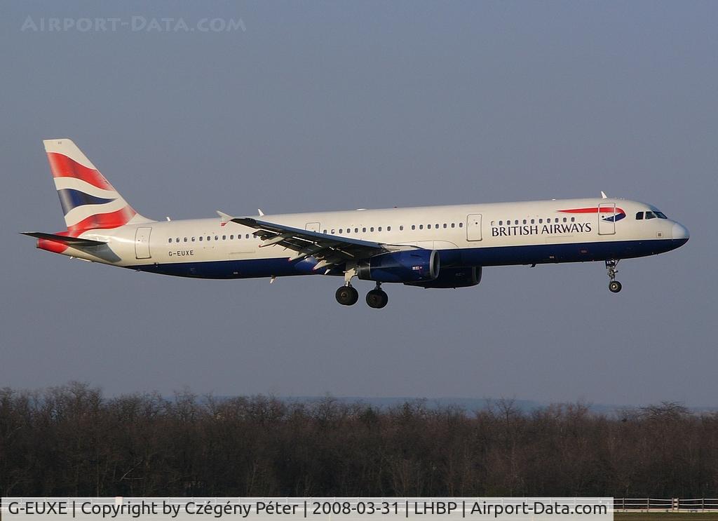 G-EUXE, 2004 Airbus A321-231 C/N 2323, 13R final.