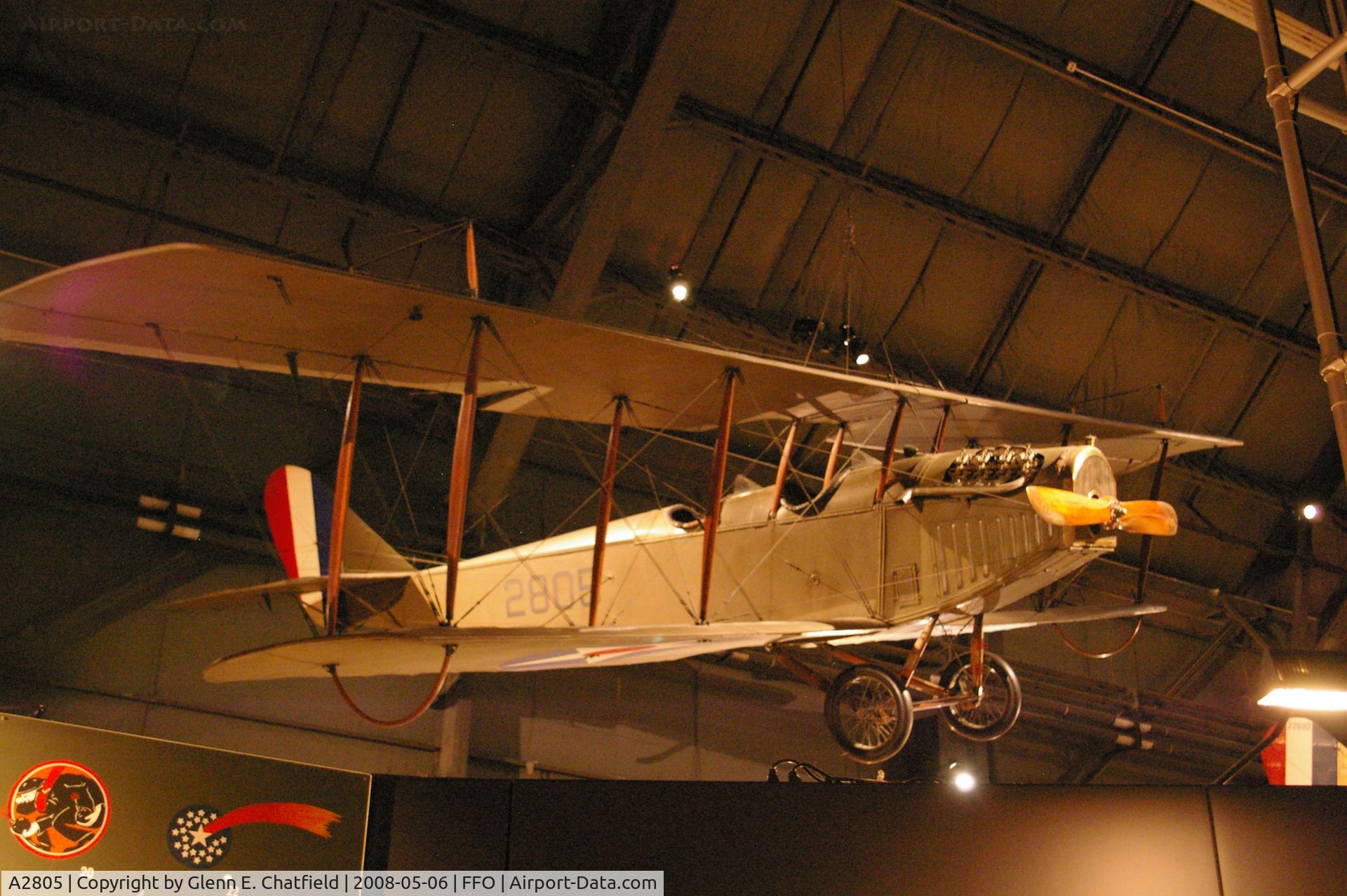 A2805, 1918 Curtiss JN-4D Jenny C/N 278, Hanging at the National Museum of the U.S. Air Force