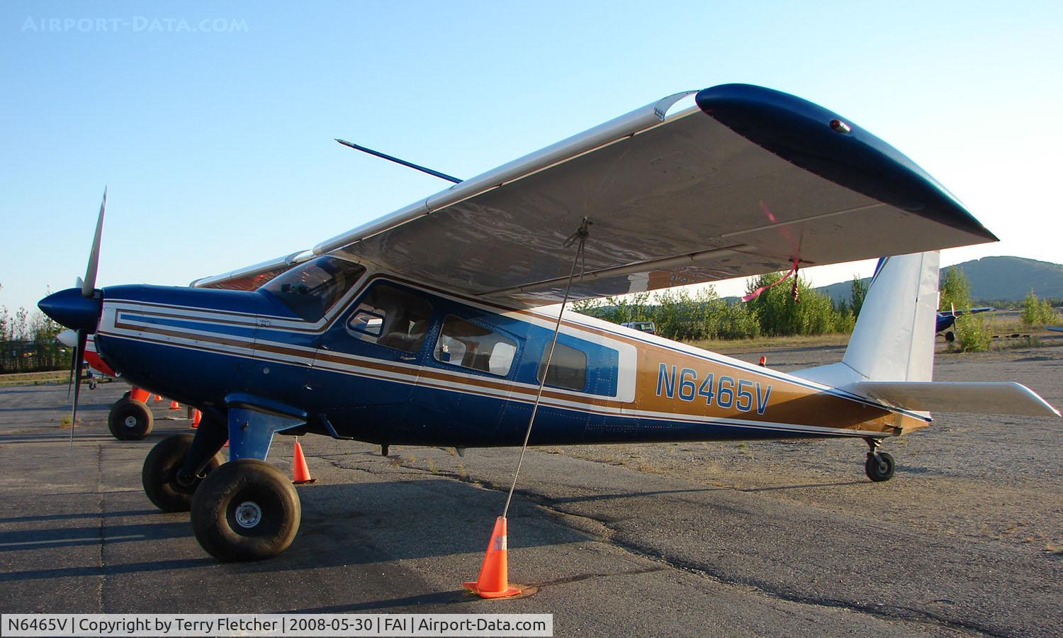 N6465V, 1969 Helio H-295-1400 Super Courier C/N 1417, Helio H-295 of Wright Air services on Fairbanks East ramp