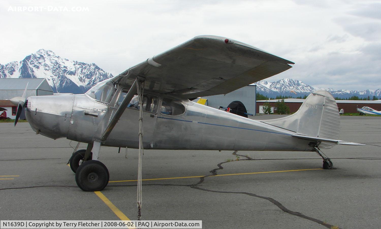 N1639D, 1952 Cessna 170B C/N 20281, Cessna 170B at Palmer AK