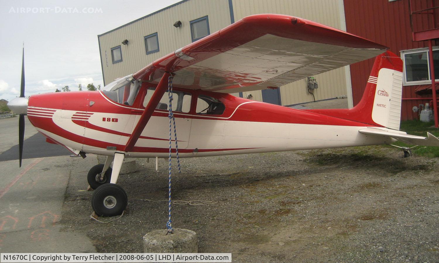 N1670C, 1953 Cessna 180 C/N 30370, Smart Cessna 180 at Lake hood