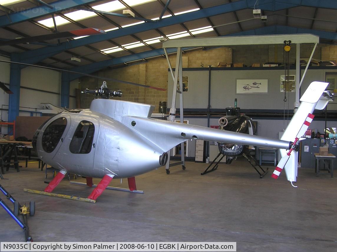 N9035C, 2008 MD Helicopters 369E C/N 0576E, Hughes 369 awaiting UK reg as G-RAPD
