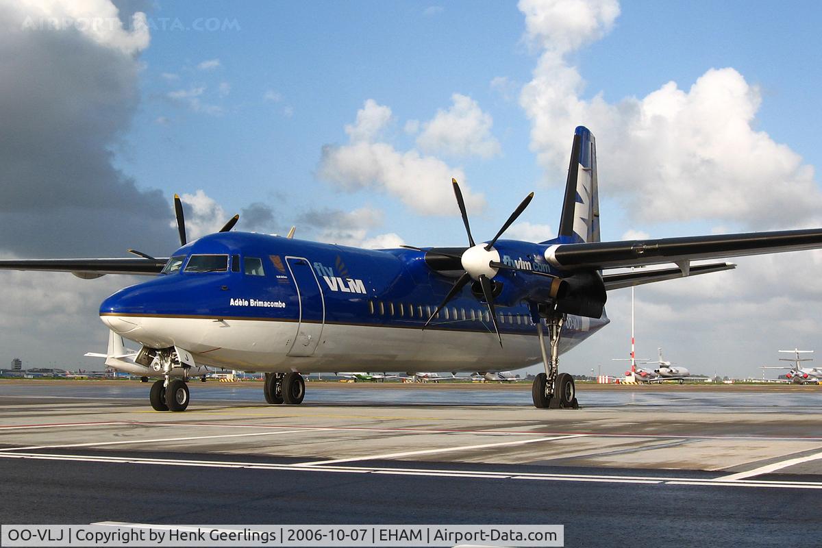 OO-VLJ, 1987 Fokker 50 C/N 20105, Schiphol East