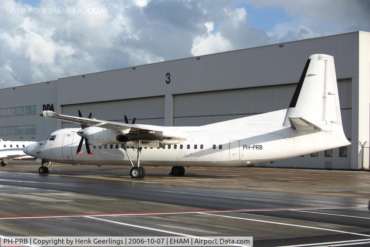 PH-PRB, 1988 Fokker 50 C/N 20138, Schiphol East