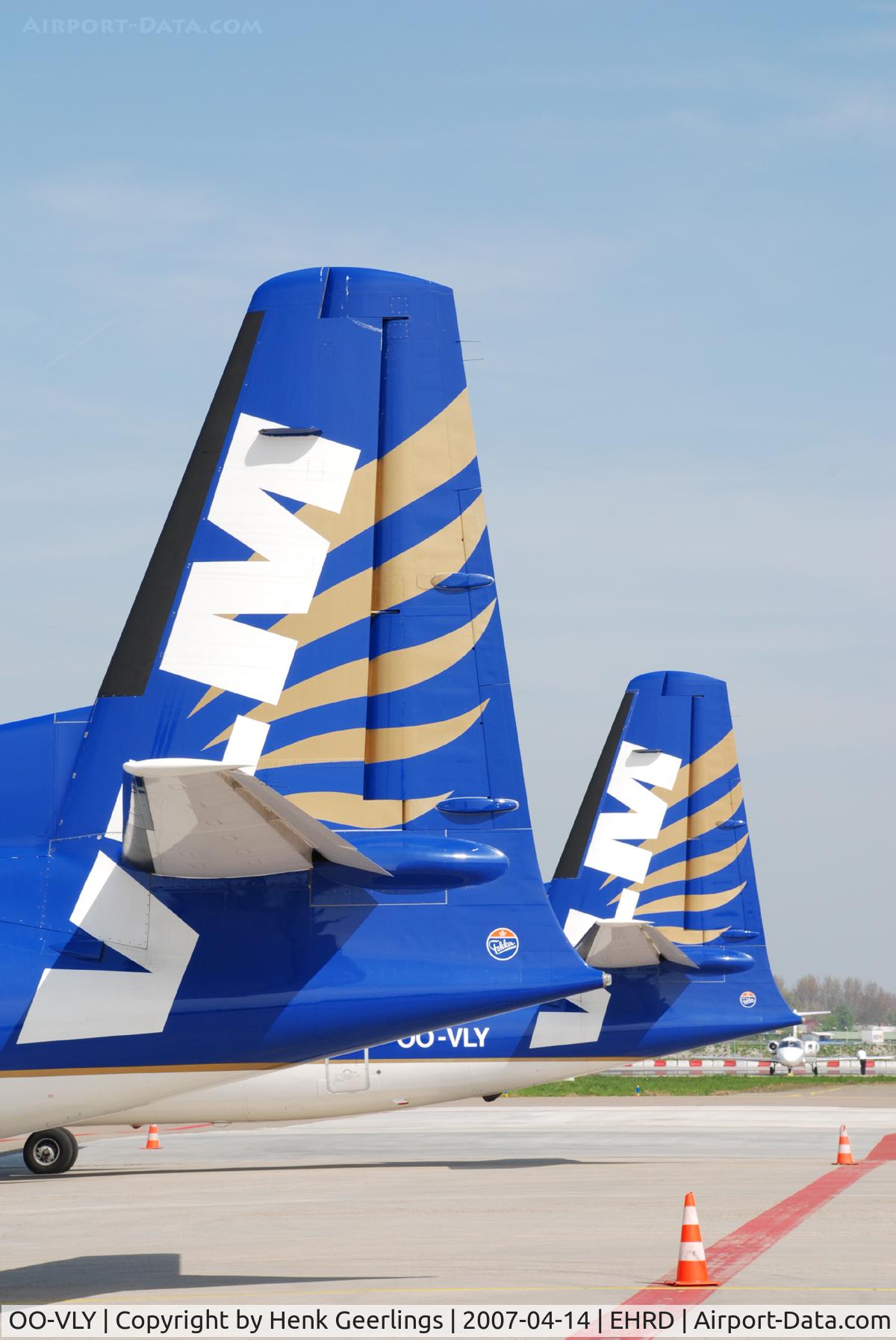 OO-VLY, 1990 Fokker 50 C/N 20181, Rotterdam Airport