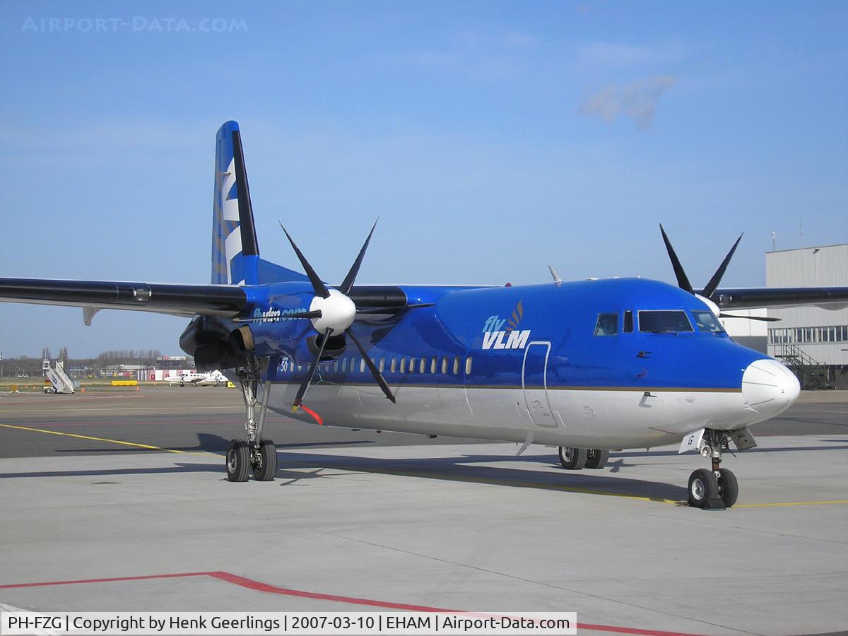 PH-FZG, 1990 Fokker 50 C/N 20202, Schiphol East