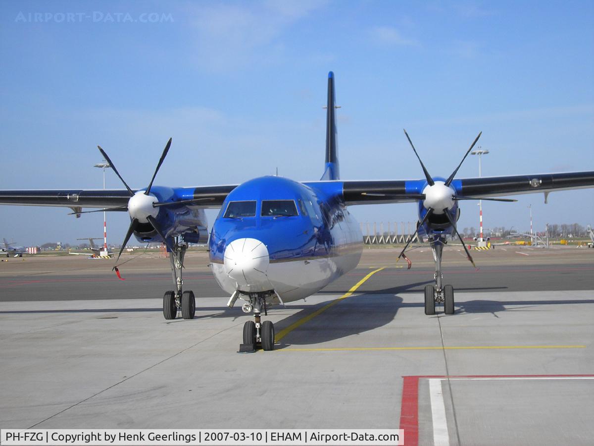 PH-FZG, 1990 Fokker 50 C/N 20202, Schiphol East