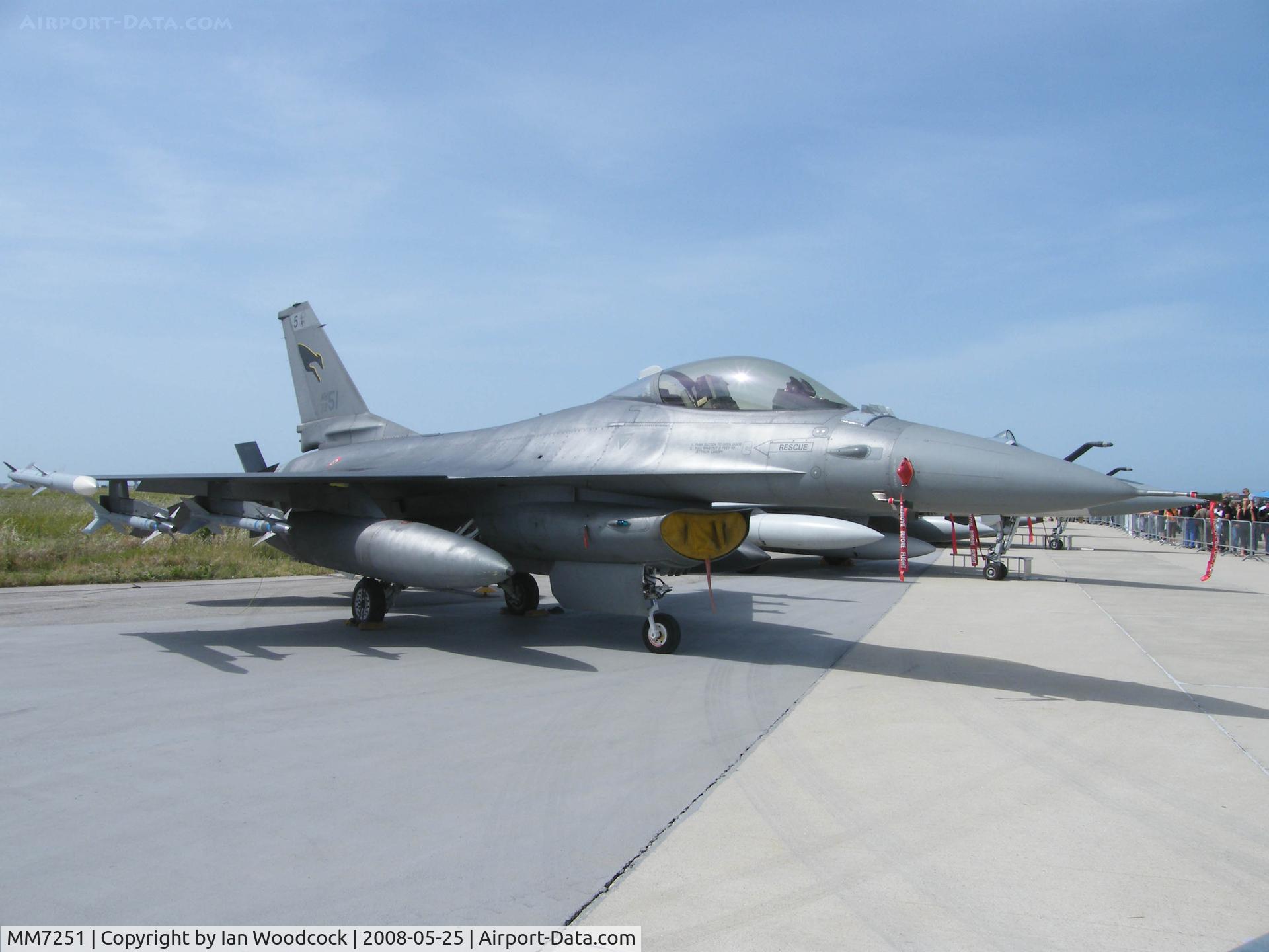 MM7251, General Dynamics F-16A Fighting Falcon C/N 61-482, General Dynamics F-16A/Italian AF/Practica di Mare