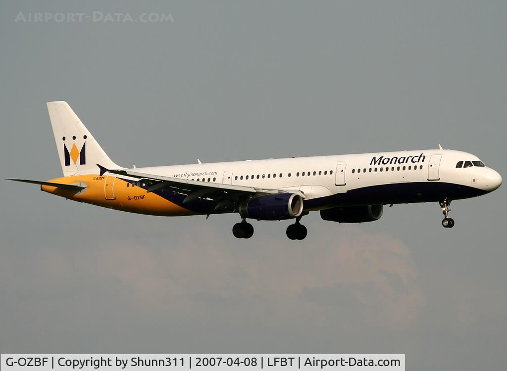 G-OZBF, 2002 Airbus A321-231 C/N 1763, Landing rwy 20...