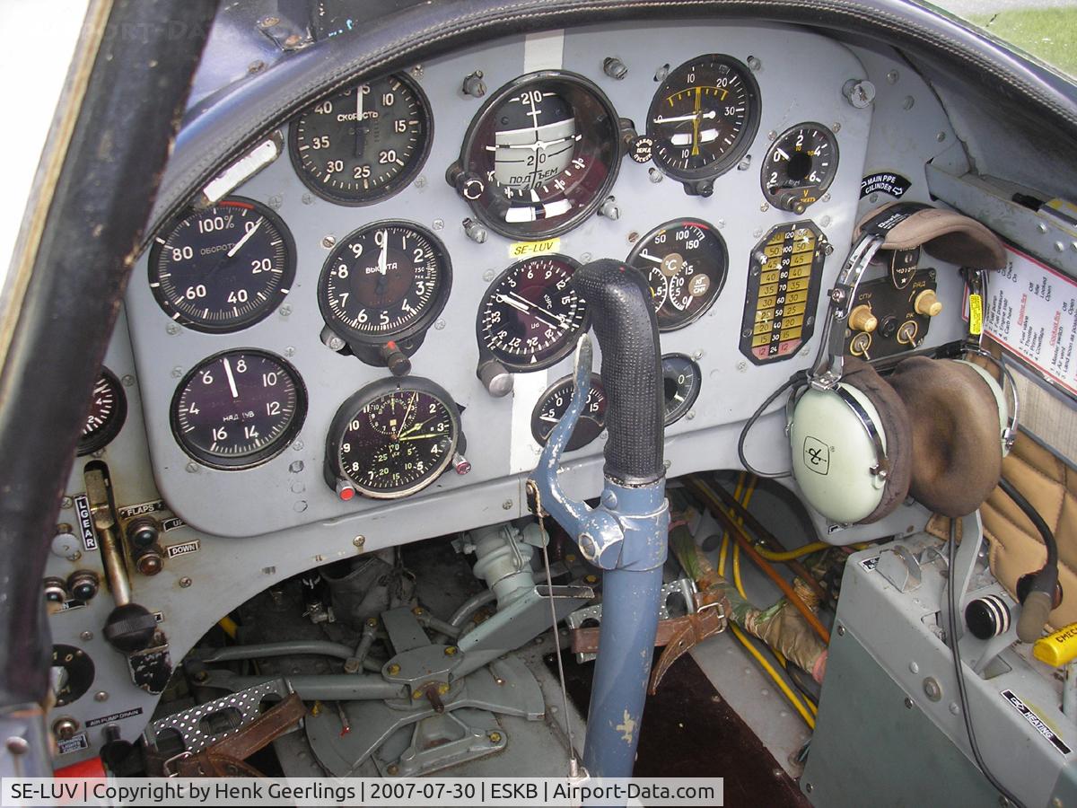 SE-LUV, 1984 Yakovlev Yak-52 C/N 844707, Barkarby Airport Sweden