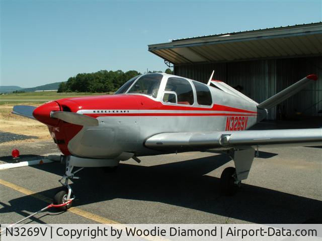 N3269V, 1947 Beech 35 Bonanza C/N D-717, New Aircraft Paint Scheme