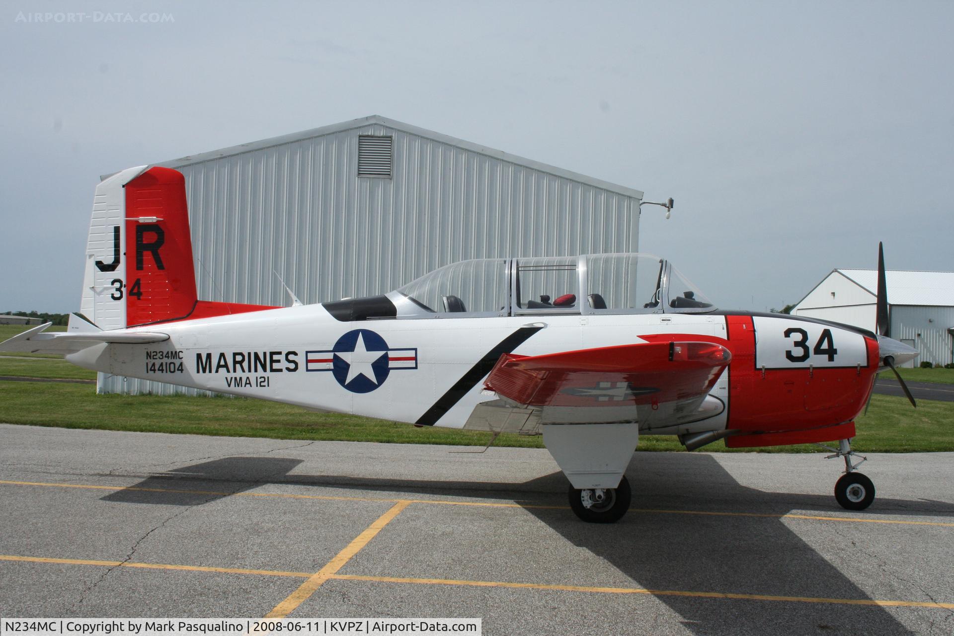 N234MC, 1956 Beech D-45 Mentor C/N BG-411, Beech T-34B