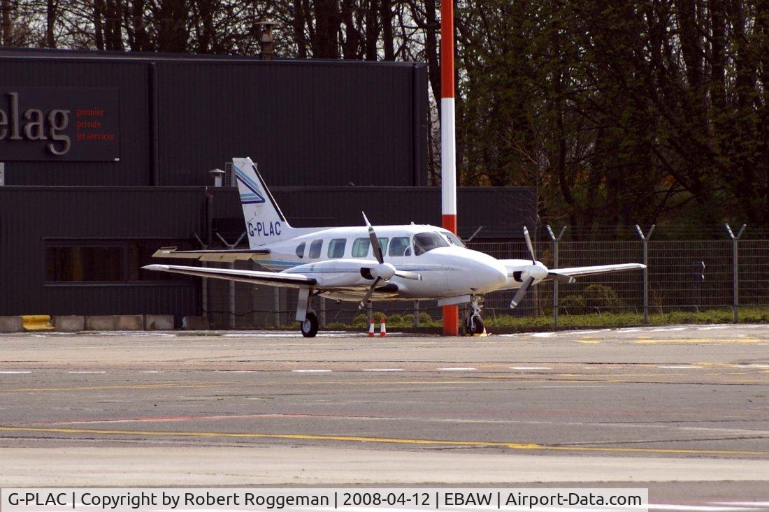 G-PLAC, 1980 Piper PA-31-350 Chieftain C/N 31-8052038, During engine run day Stampe Vertongen Museum.