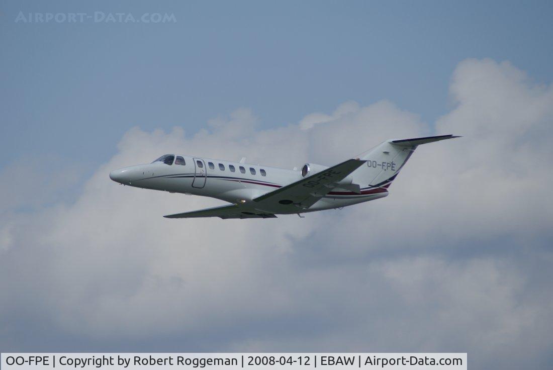 OO-FPE, 2007 Cessna 525B CitationJet CJ3 C/N 525B-0158, During engine run day Stampe Vertongen Museum.