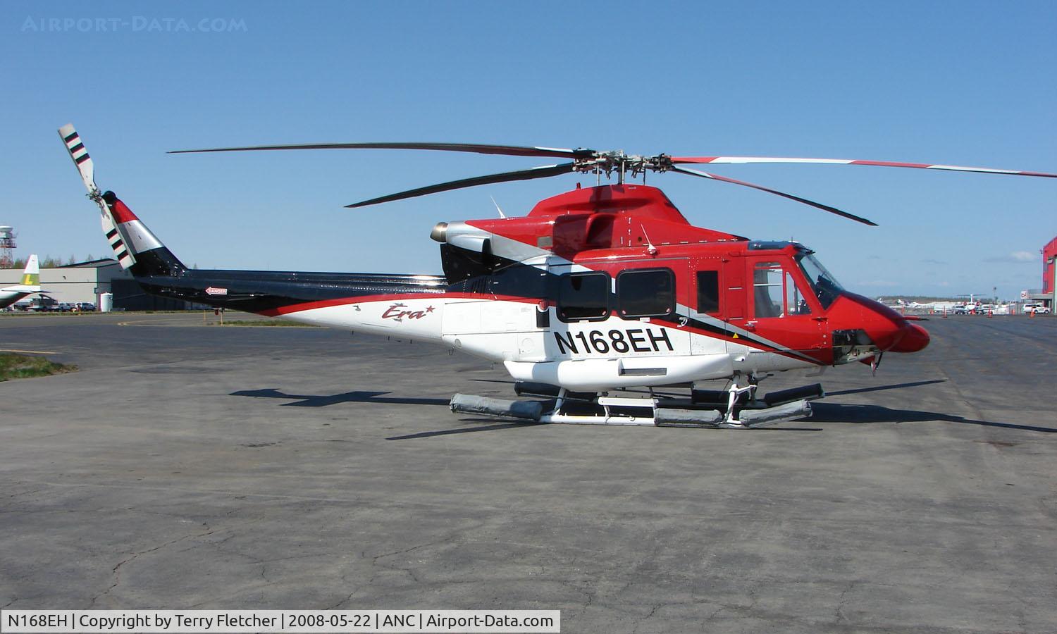 N168EH, 1981 Bell 412 C/N 33058, Era Helicopters Bell 412 on the Anchorage South Ramps