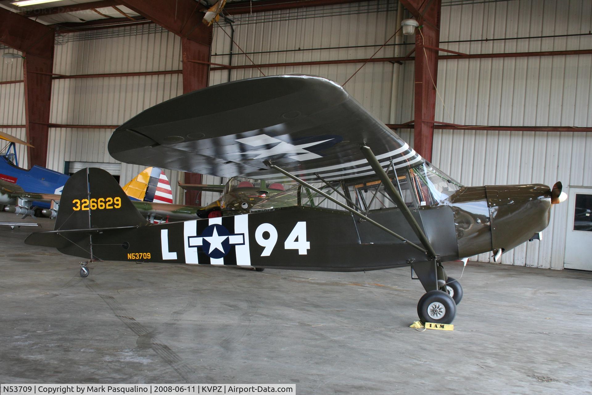 N53709, 1944 Taylorcraft DCO-65 C/N L-5941, Taylorcraft L-2