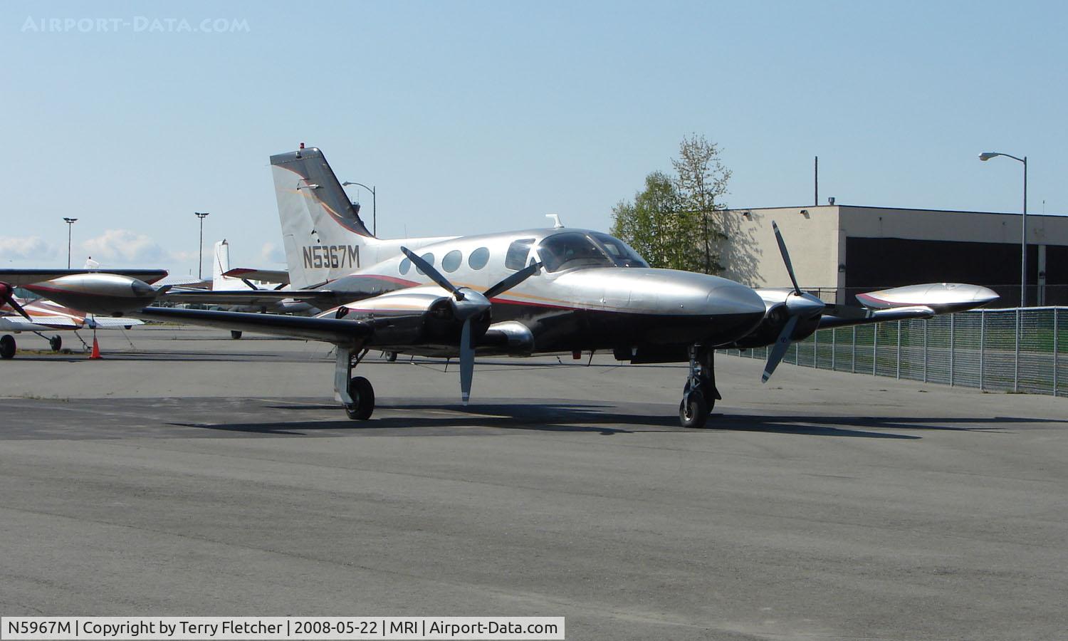 N5967M, 1971 Cessna 421B Golden Eagle C/N 421B0210, Cessna 421 on Merrill Field Ramp