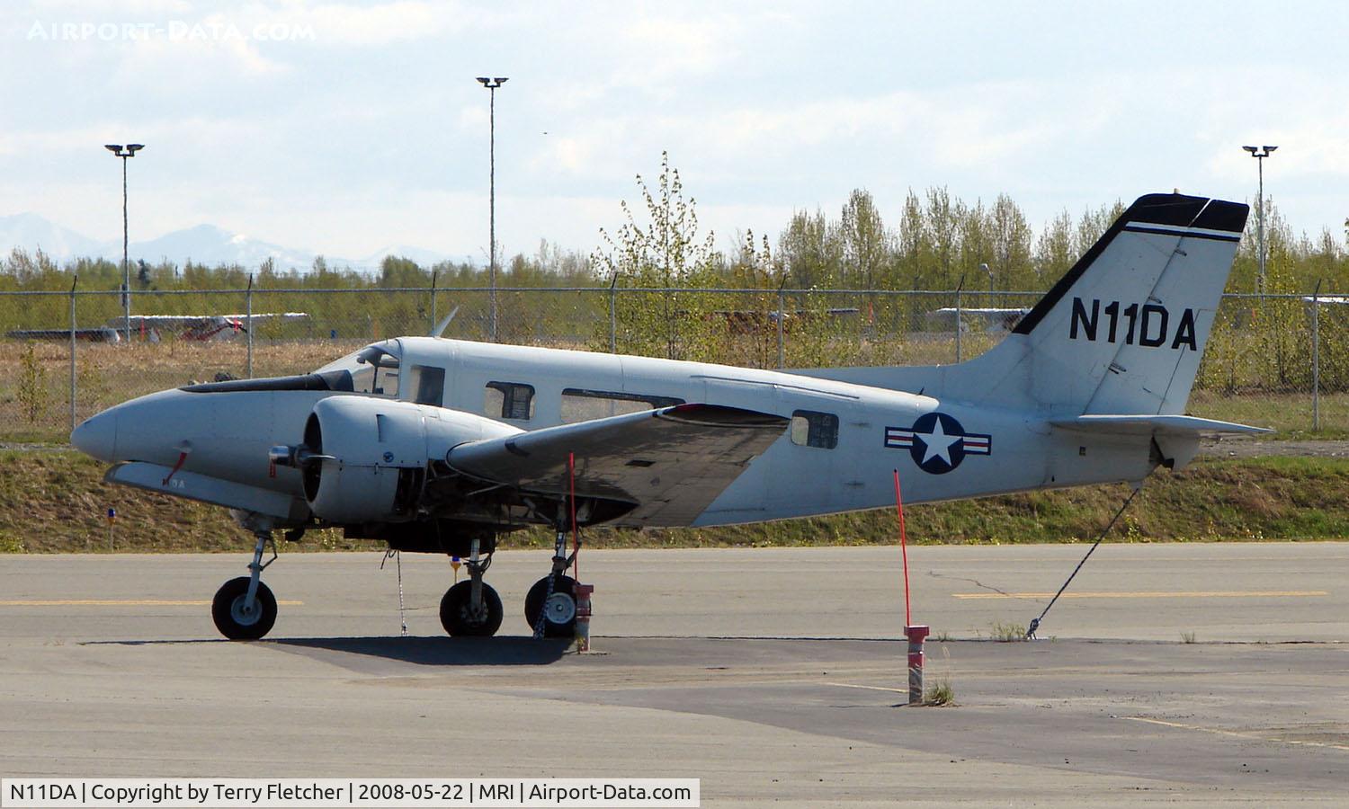 N11DA, 1953 Beech C-45G Expeditor C/N AF-408, Beech C-45G on Merrill Field ramp