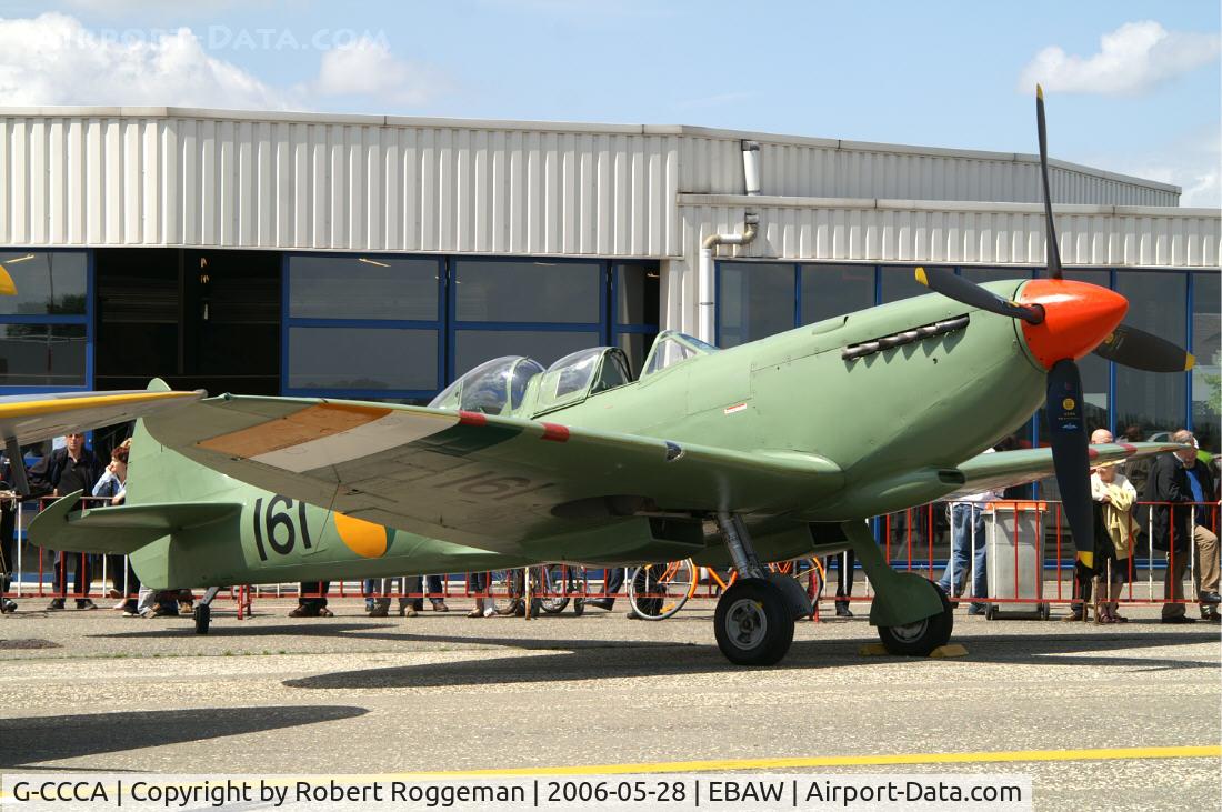 G-CCCA, 1944 Supermarine 509 Spitfire TR.IXc C/N CBAF.9590, In its original Irish Air Corps 161 colours,before beiing painted as H-98 K.Lu.