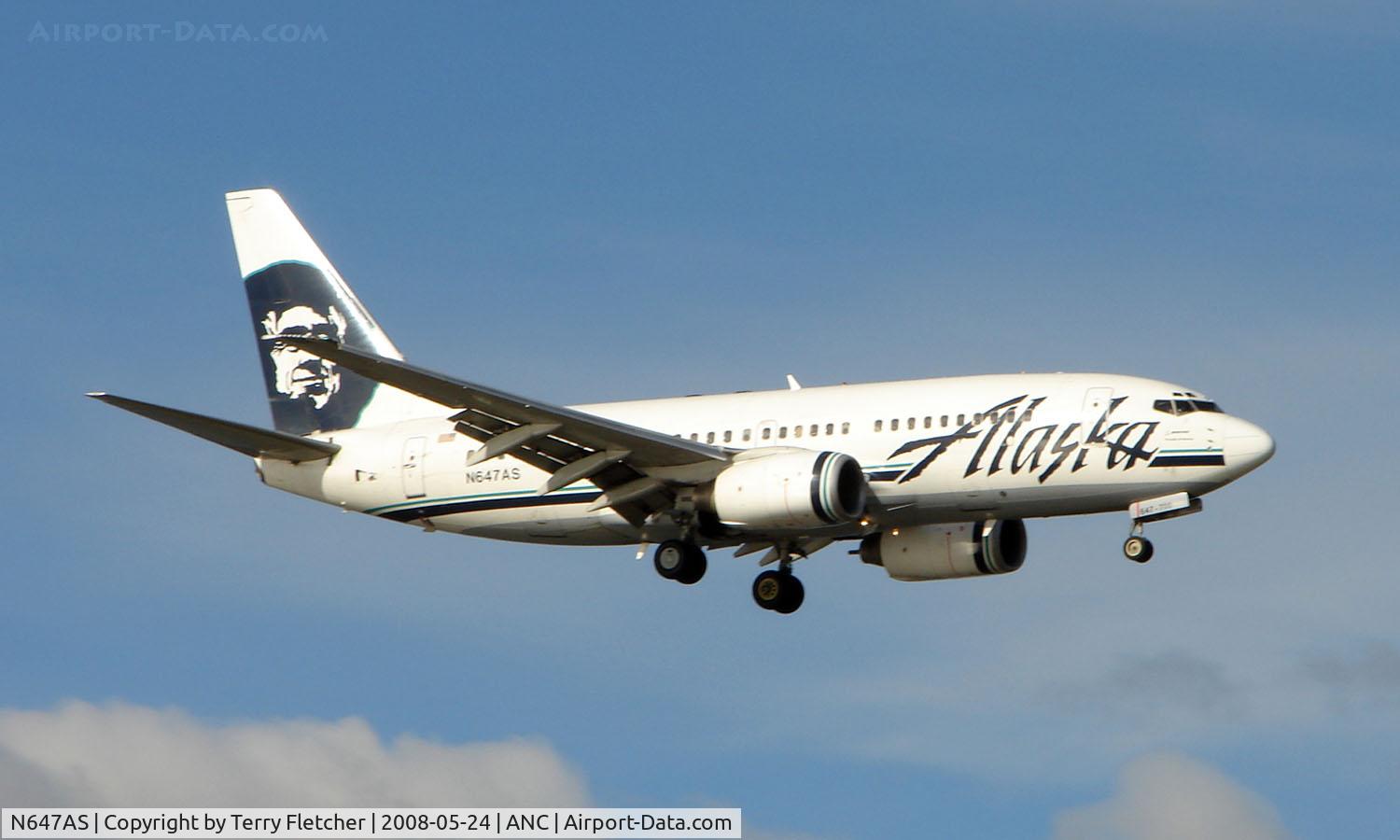 N647AS, 2003 Boeing 737-790 C/N 33012, Alaska Airlines B737 at Anchorage