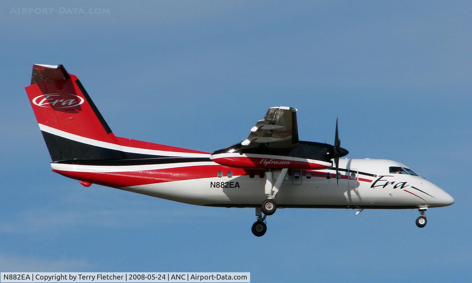 N882EA, 1988 De Havilland Canada DHC-8-103 Dash 8 C/N 098, Era Dash8 arriving at Anchorage Int