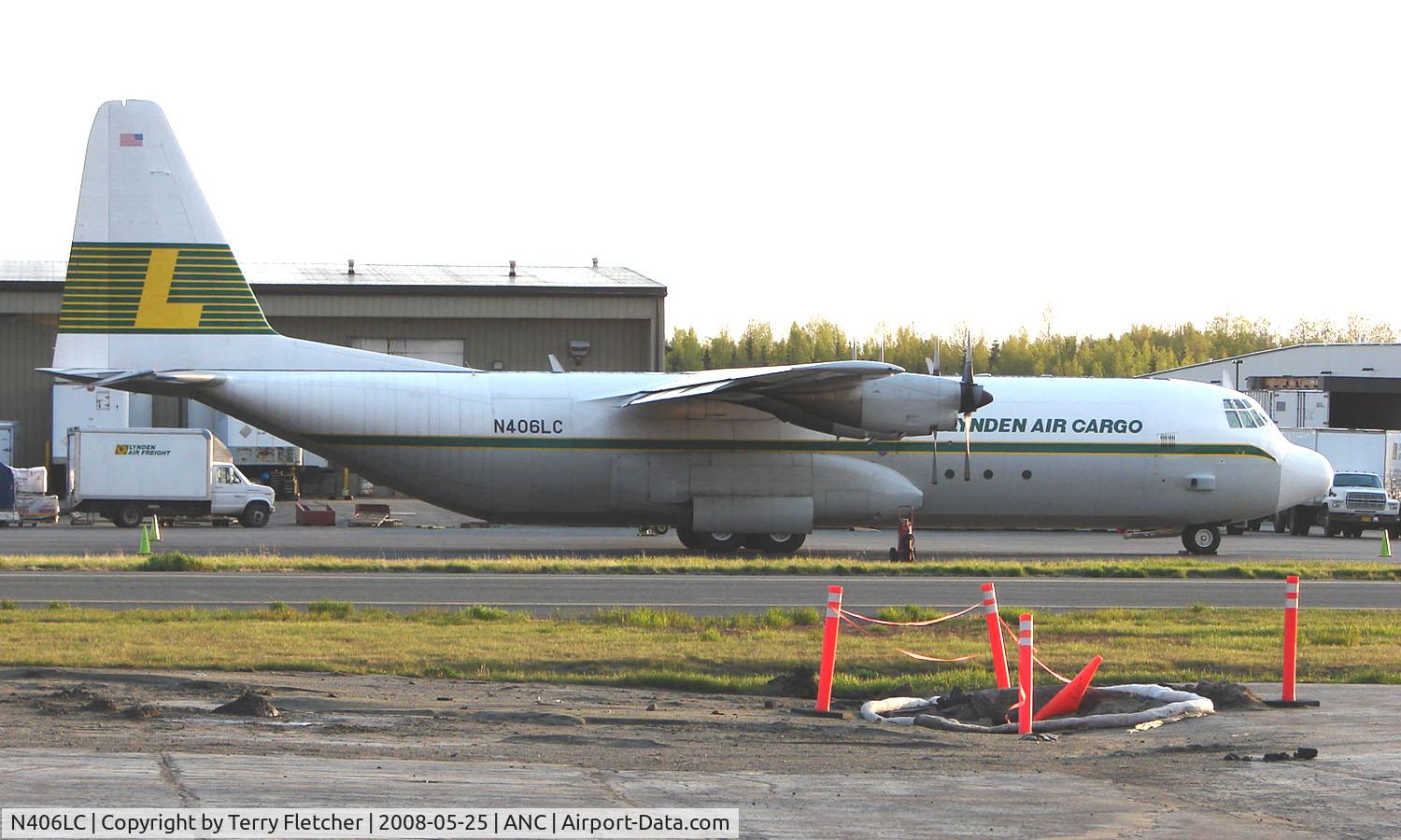 N406LC, 1976 Lockheed L-100-30 Hercules (L-382G) C/N 382-4676, Lynden Air Cargo on Anchorage South ramp