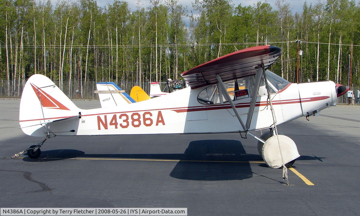 N4386A, 1956 Piper PA-18A Super Cub C/N 18-4794, Piper PA18A at Wasilla Airport