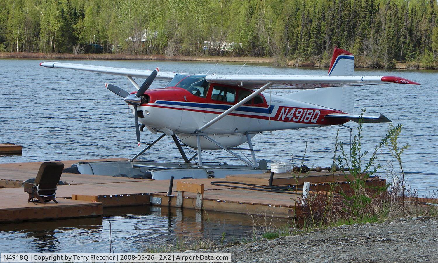 N4918Q, 1978 Cessna A185F Skywagon 185 C/N 18503575, Cessna A185F on floats at Willow Seaplane Base