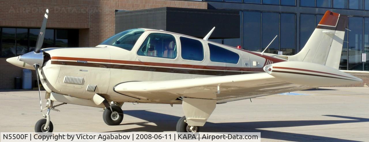 N5500F, 1989 Beech F33A Bonanza C/N CE-1400, At Centennial