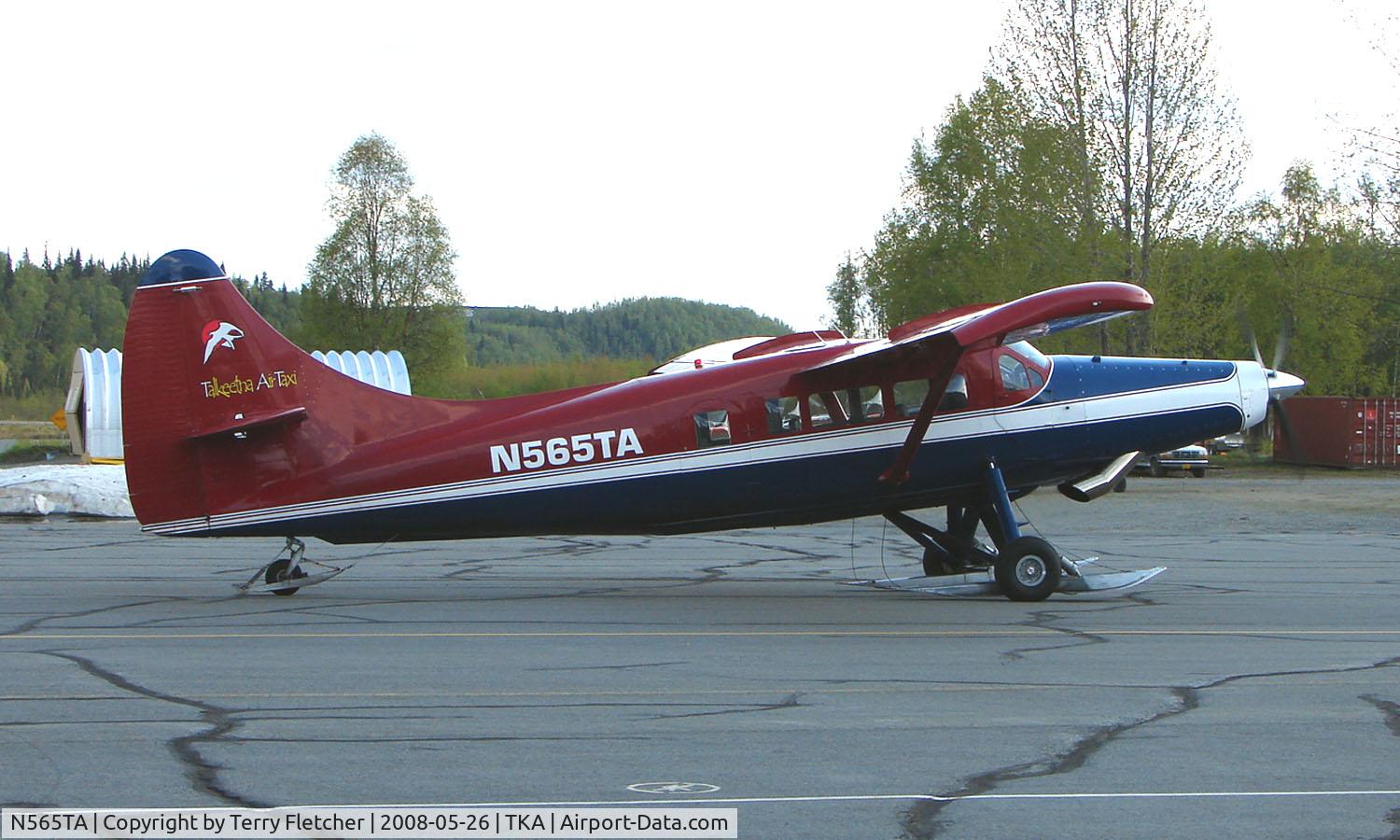 N565TA, 1954 De Havilland Canada DHC-3 Otter C/N 46, Talkeetna Air Taxi's Twin Otter at home base
