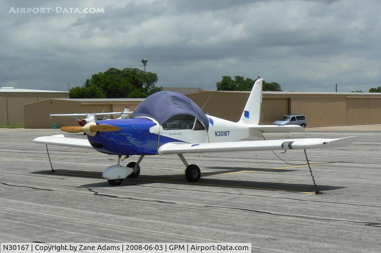 N30167, Aerotechnik EV-97 Eurostar C/N 20000905, At Grand Prairie Municipal