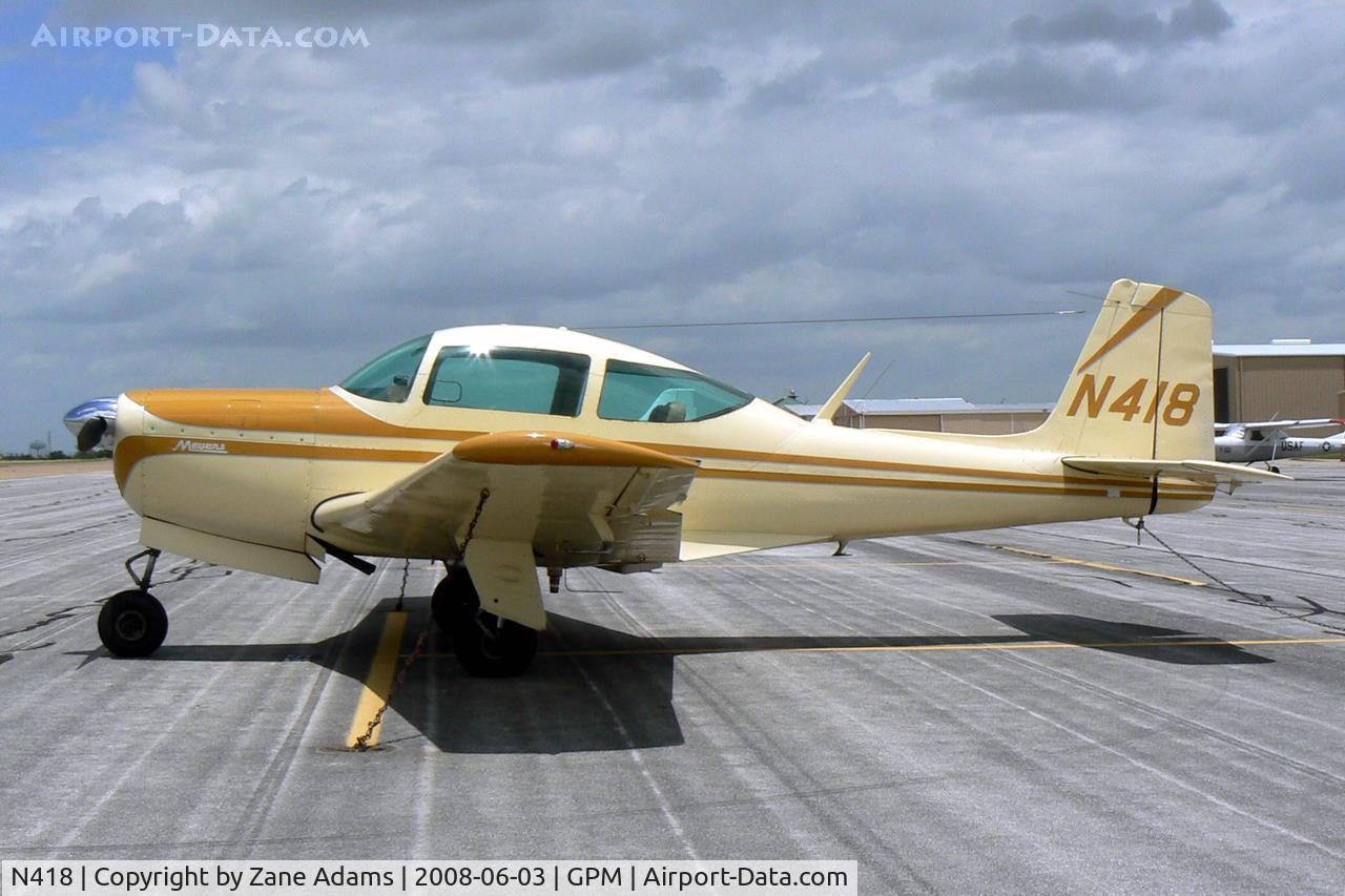 N418, 1966 Aero Commander 200D C/N 359, At Grand Prairie Municipal