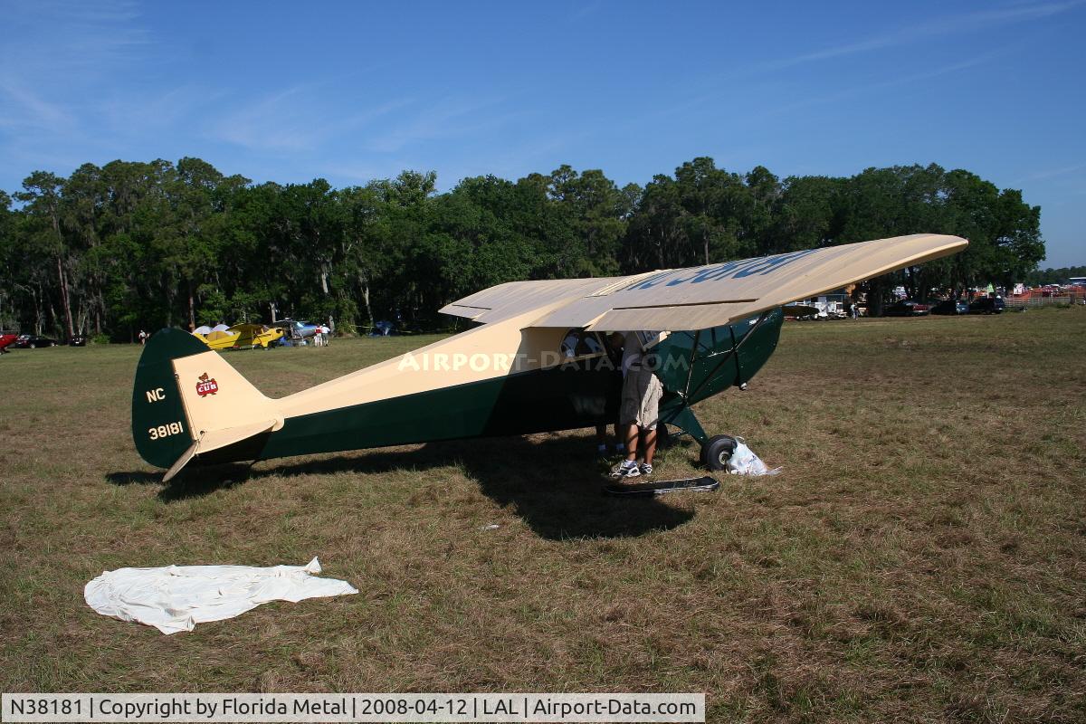 N38181, 1941 Piper J4E C/N 4-1545, Piper J4E Cub Coupe