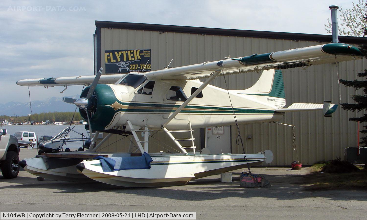 N104WB, 1952 De Havilland Canada DHC-2 Beaver Mk.I C/N 52-6109, 1952 DHC2 Beaver at Lake Hood   ex 52-6109