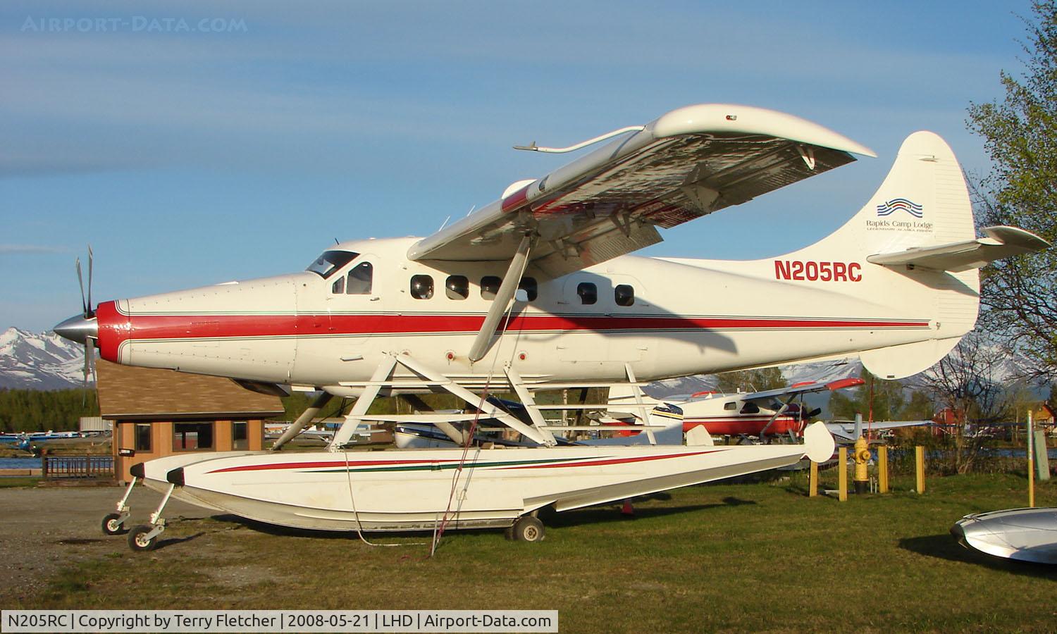N205RC, 1957 De Havilland Canada DHC-3 Otter C/N 201, Rapid Camps Logde's Turbo DHC3 Otter at Lake Hood