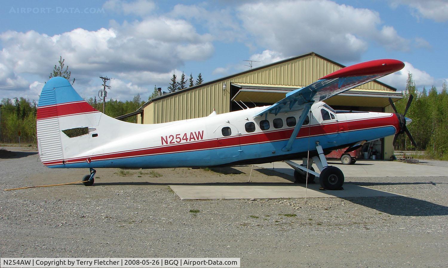 N254AW, 1957 De Havilland Canada DHC-3 Otter C/N 254, 1957 DHC3 Turbo Otter on Maintenance at Big Lake Airport in Alaska