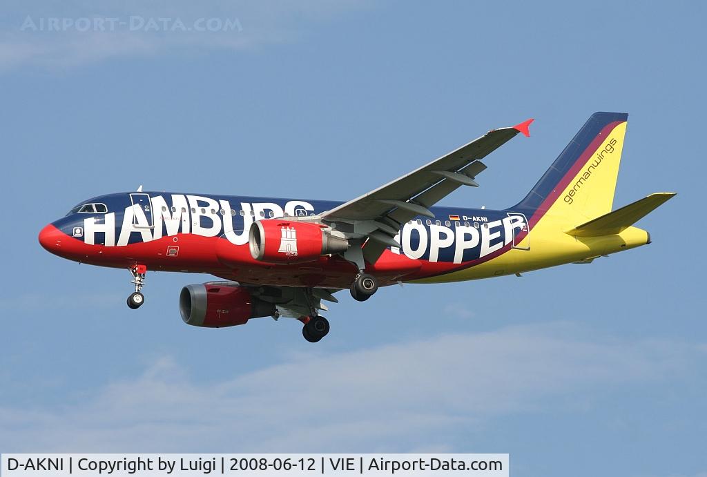 D-AKNI, 1999 Airbus A319-112 C/N 1016, Germanwings A319