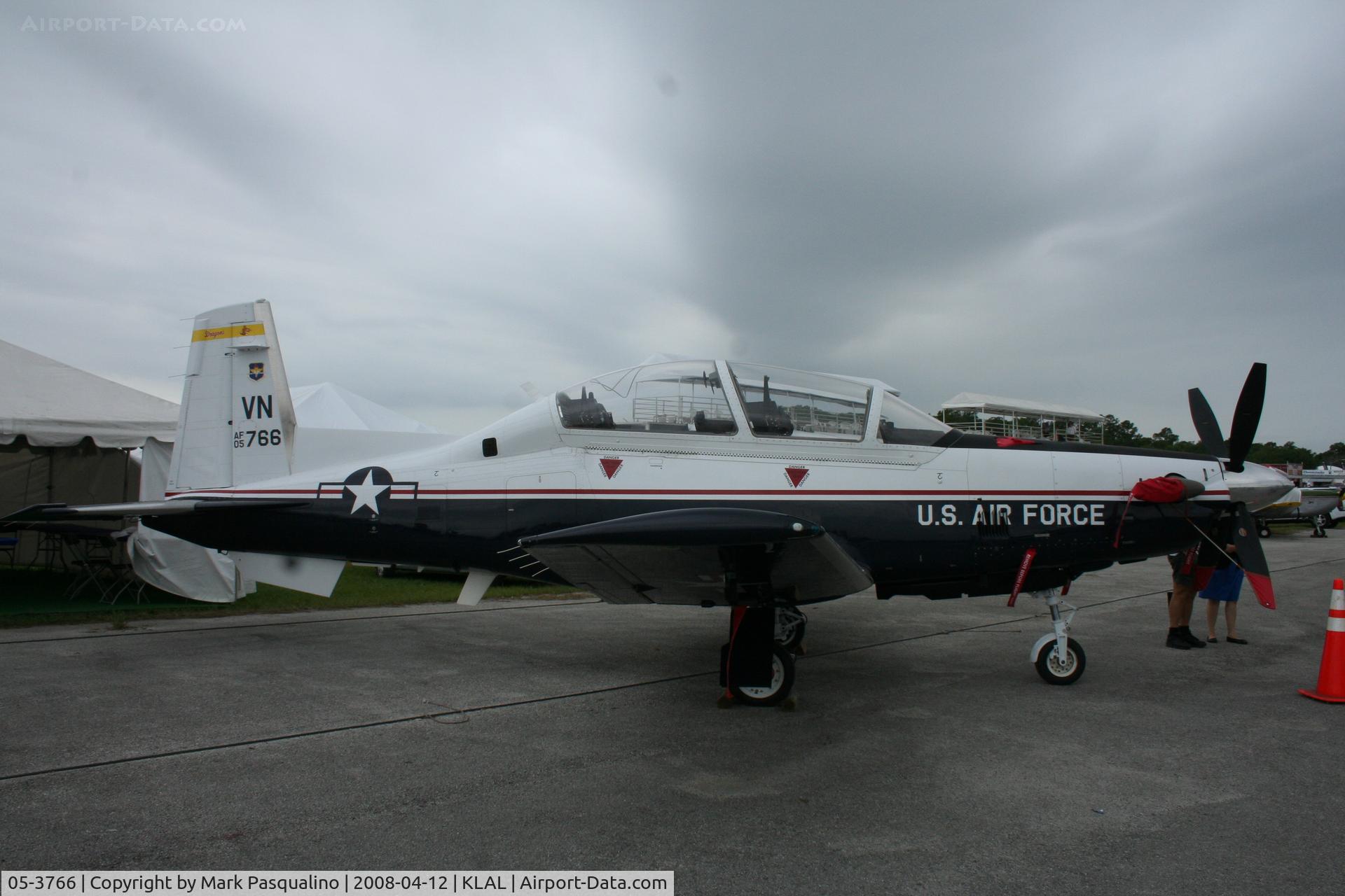 05-3766, 2005 Raytheon T-6A Texan II C/N PT-318, Raytheon T-6A