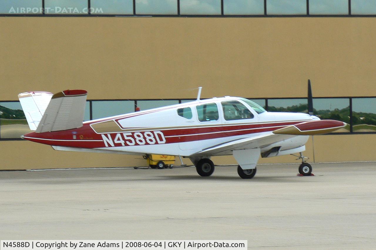 N4588D, 1956 Beech G35 Bonanza C/N D-4764, At Arlington Municipal