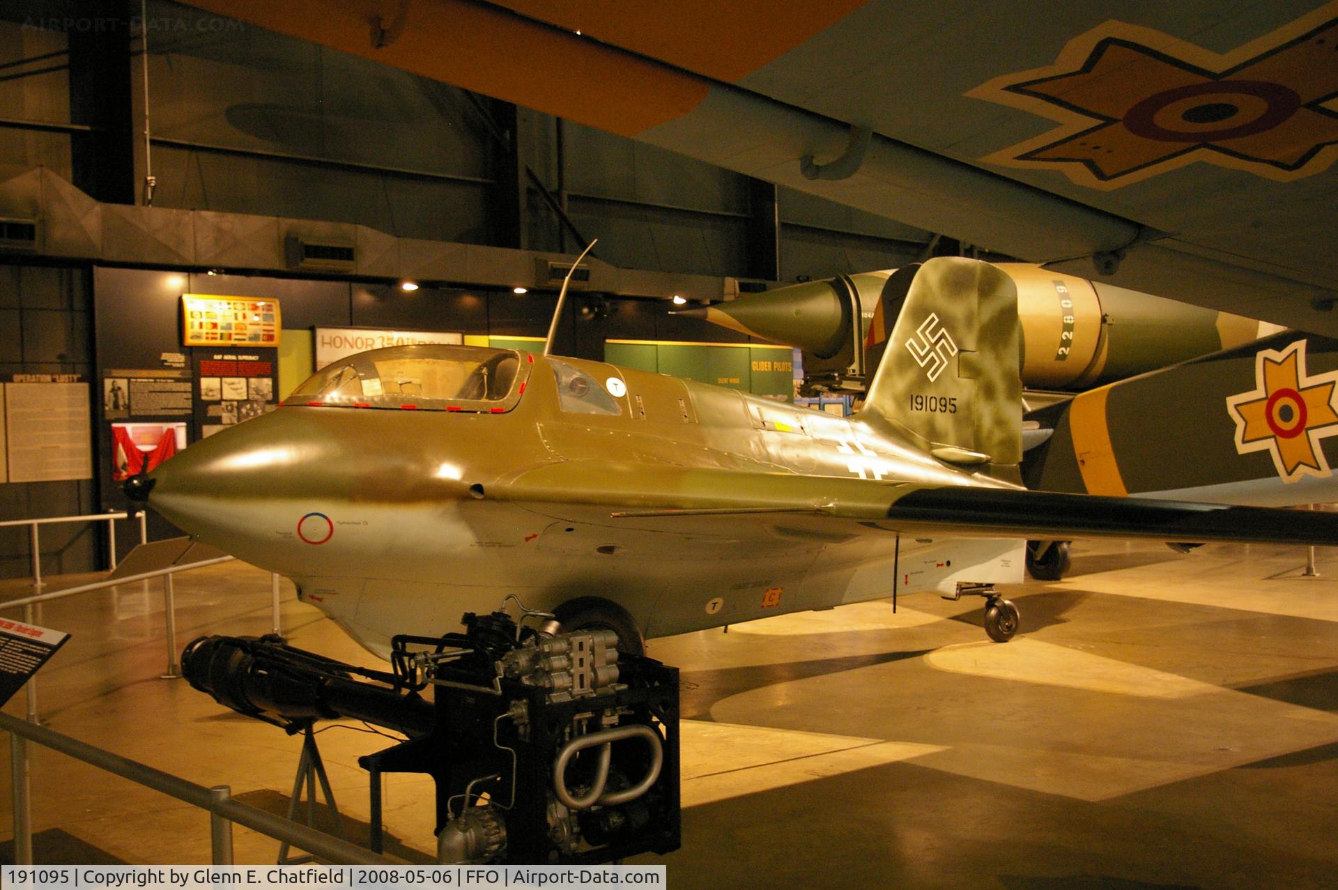 191095, Messerschmitt Me-163B Komet C/N Not found 191095, Displayed at the National Museum of the U.S. Air Force