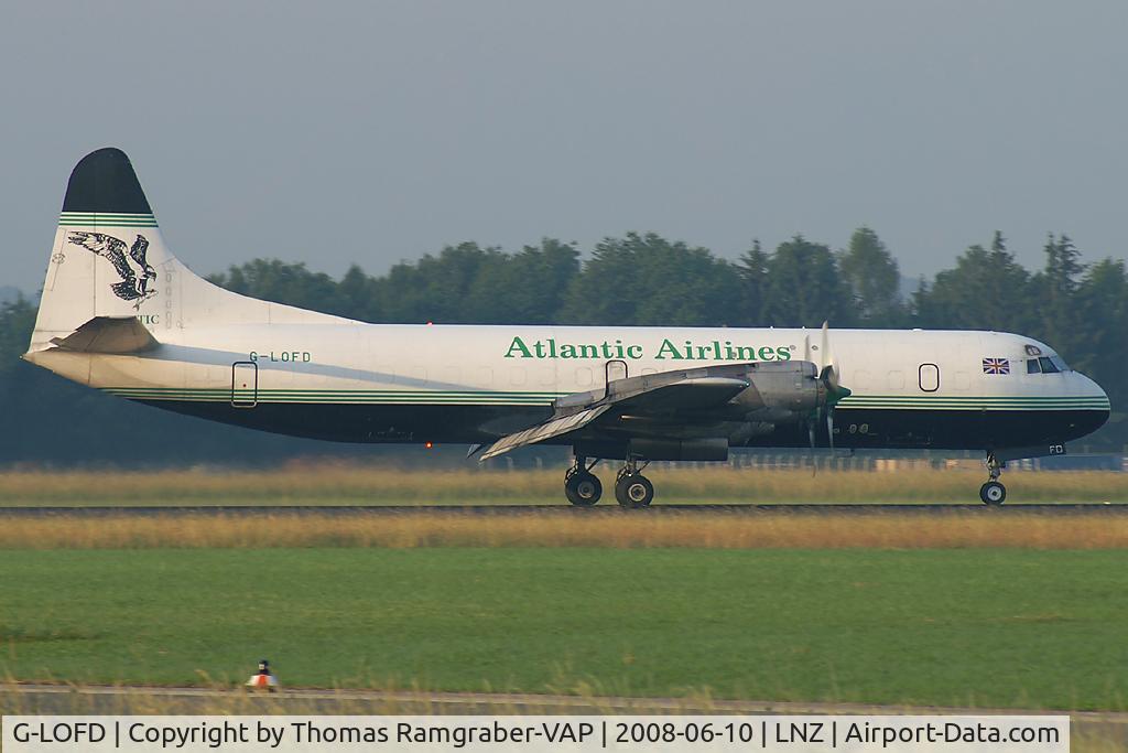 G-LOFD, 1961 Lockheed L-188C(F) Electra C/N 1143, Atlantic Airlines Lockheed L188 Electra