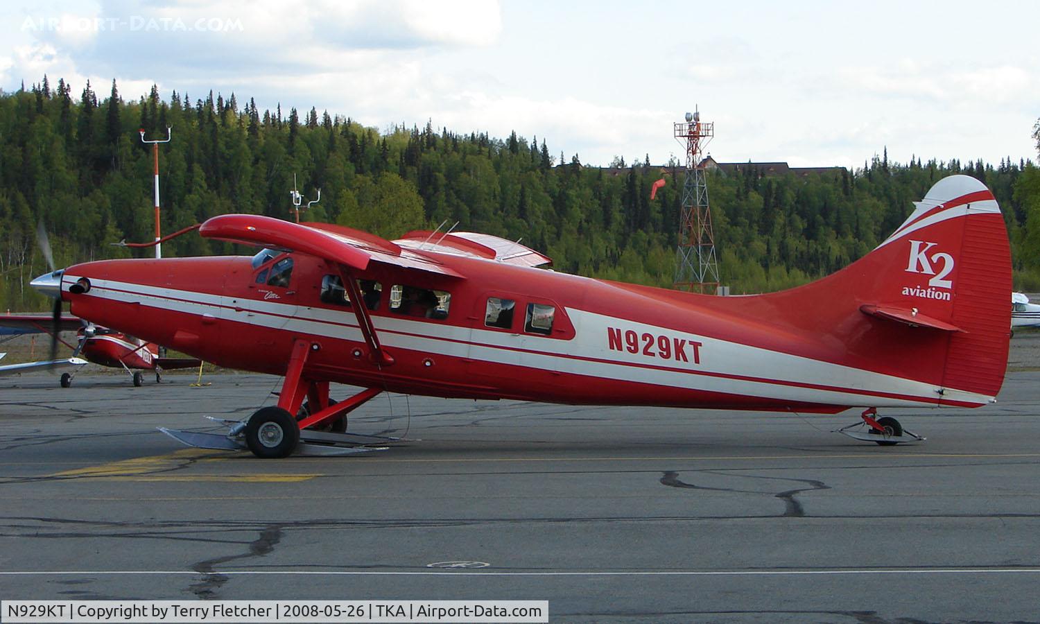 N929KT, 1965 De Havilland Canada DHC-3 Otter C/N 461, 1965 DHC2 Beaver of K2 Aviation at Talkeetna
