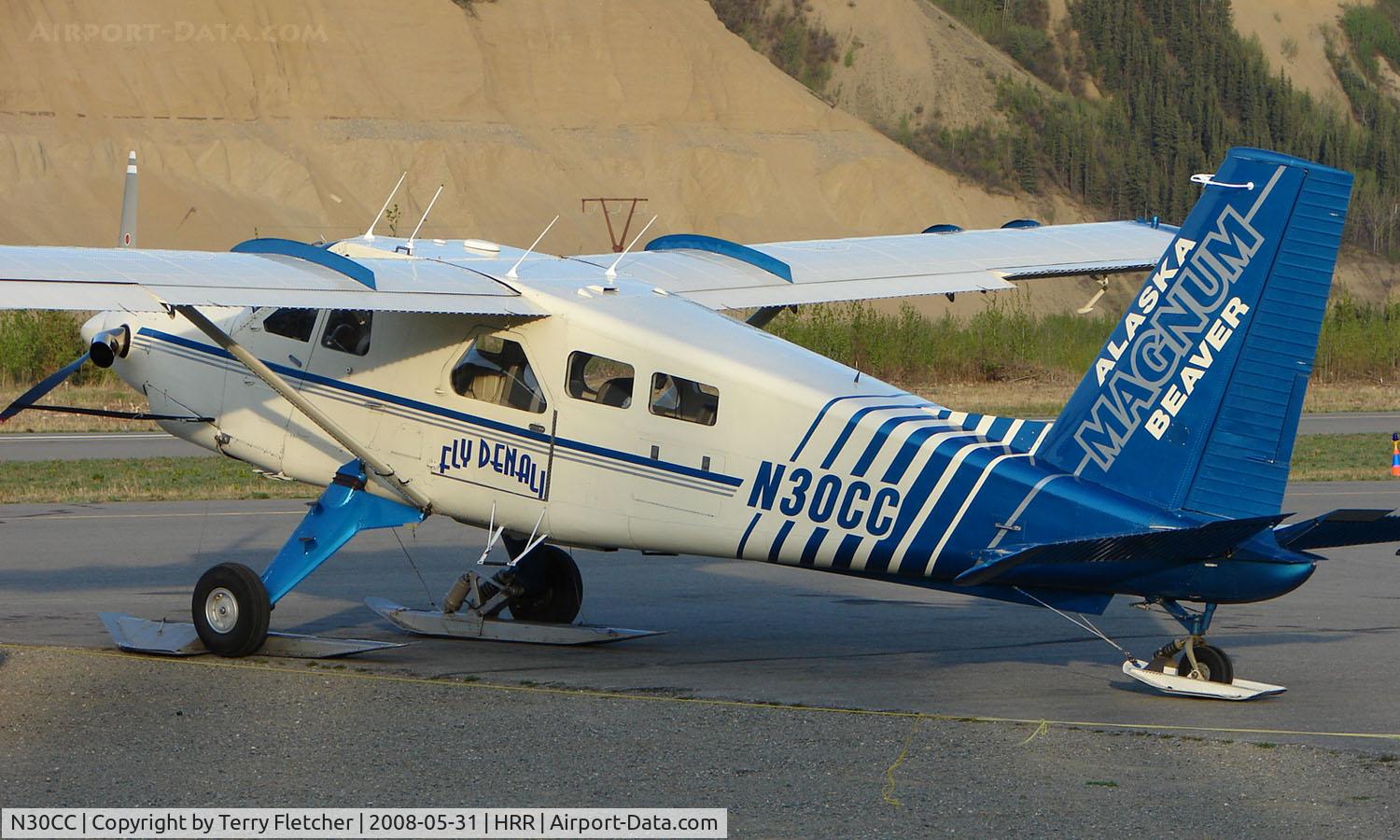 N30CC, 1964 De Havilland Canada DHC-2 Turbo Beaver Mk.3 C/N 1566TB4, 1964 DHC2 Beaver at Healy River Airport with Fly Denali titles