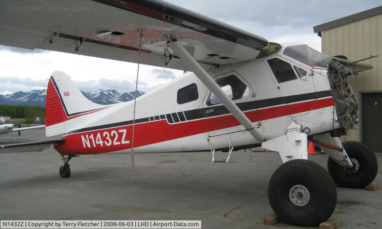 N1432Z, 1954 De Havilland Canada U-6A Beaver C/N 797, 1954 DHC2 Beaver at Lake Hood minus its front end