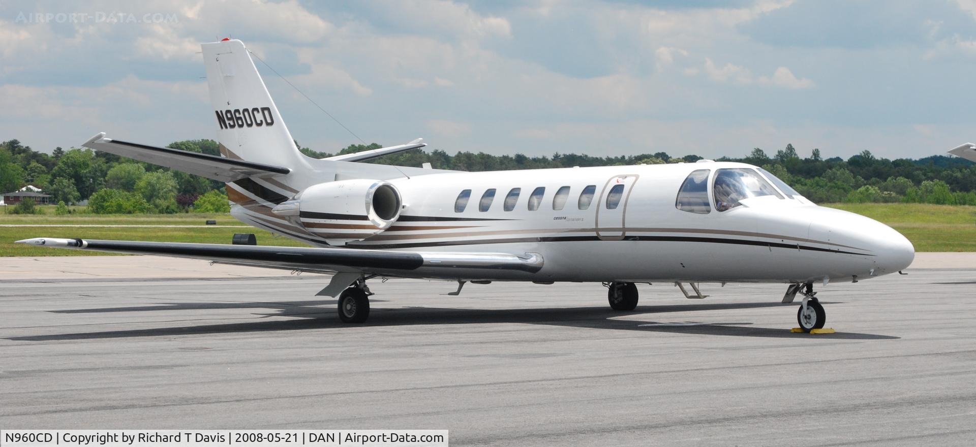 N960CD, Cessna 560 C/N 5600121, Cessna 560 in Danville Va.