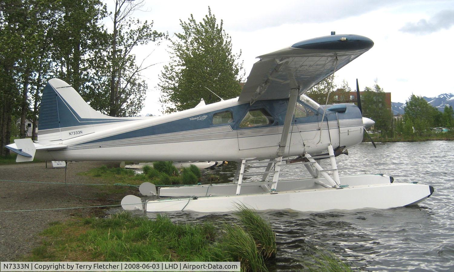 N7333N, 1957 De Havilland Canada DHC-2 C/N 1172, 1957 DHC2 Beaver in the transient aircraft parking area at Lake Hood