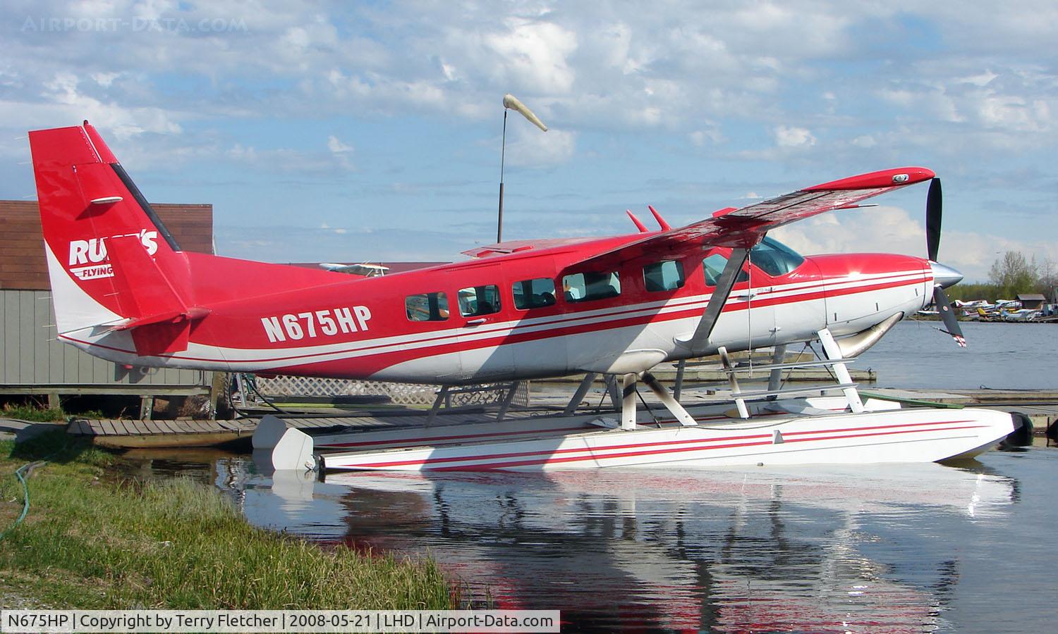 N675HP, 1998 Cessna 208 Caravan I C/N 20800289, Rusts Flying Services Cessna Caravan at Lake Hood