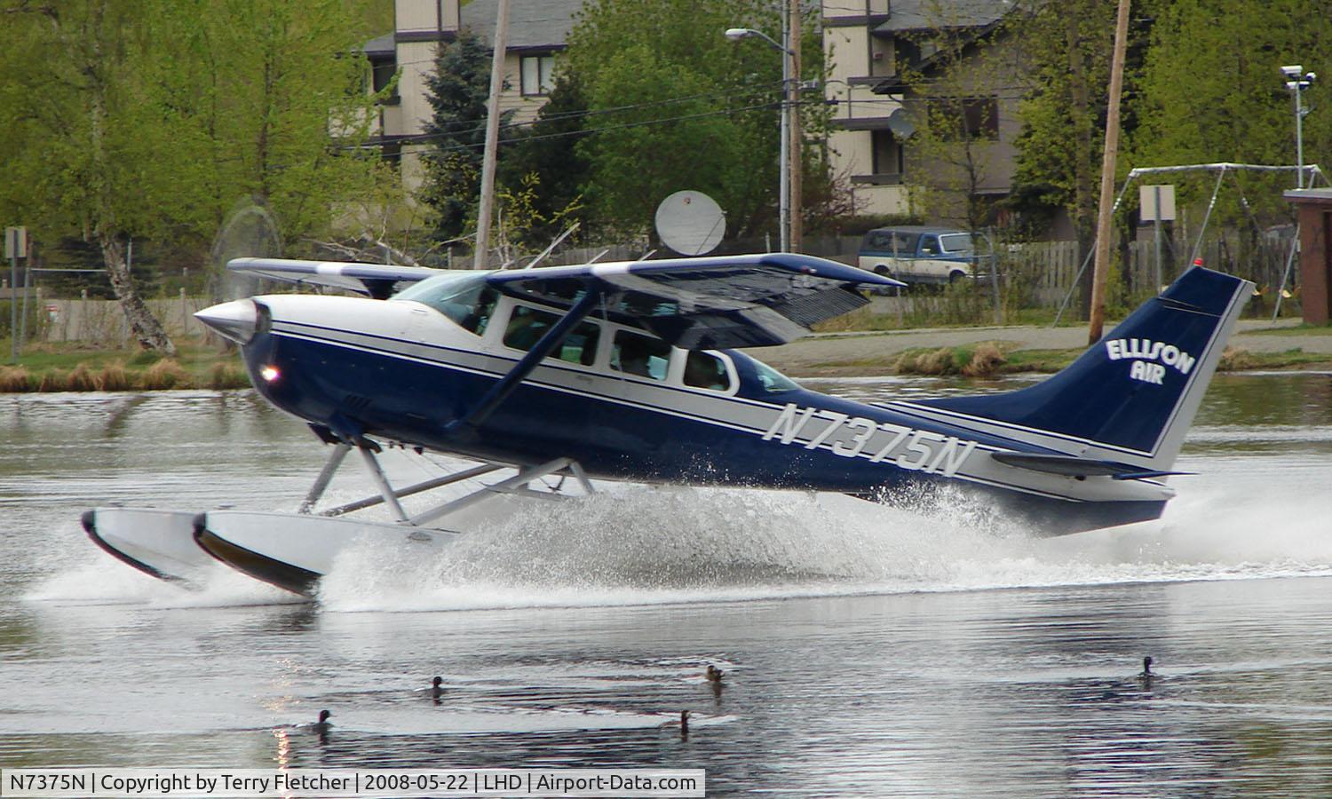 N7375N, Cessna U206G Stationair C/N U20603641, Ellison Air's Cessna 206 about to depart Lake Hood